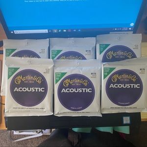 Martin & Co. Guitar Strings (6 sets of 6 strings)